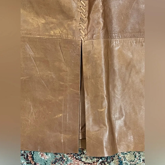 FINAL PRICE NWT Banana Republic Genuine Leather Skirt - Picture 6 of 9